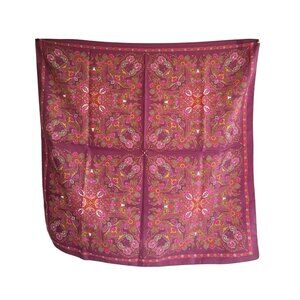 Totes Vintage Italian Paisley Scarf 27" Square 100% Polyester
